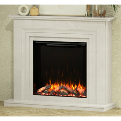 Elgin And Hall Diamond Calla 54" Fireplace in Rigel Marble